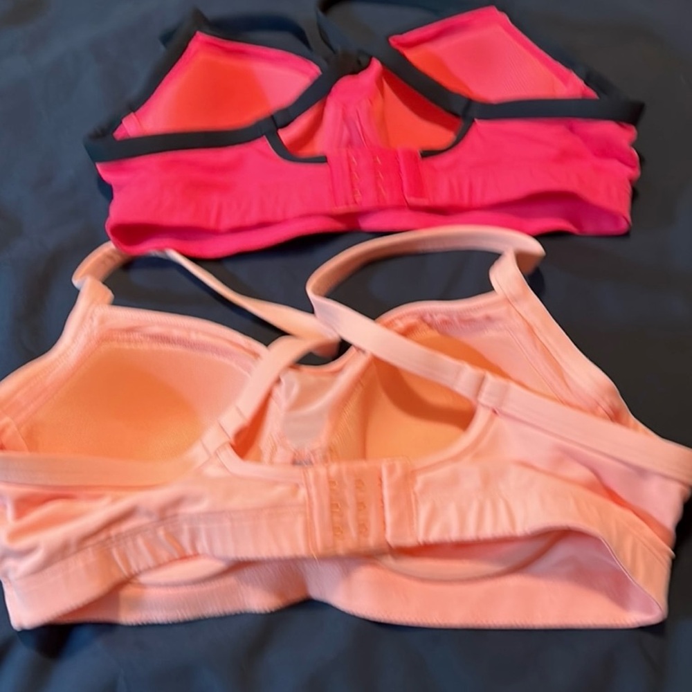 Victoria's Secret Red and Peach Sports Bras - Picture 2 of 3